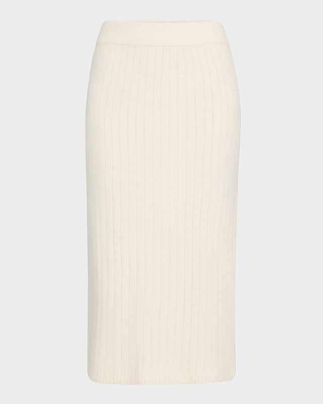 Pia Ribbed Midi Pencil Skirt